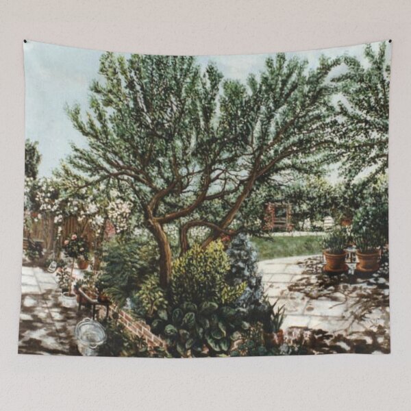 Item preview, FISH EYE VIEW OF AN ENGLISH GARDEN  designed and sold by Mackenzie Moulton International Artist .
