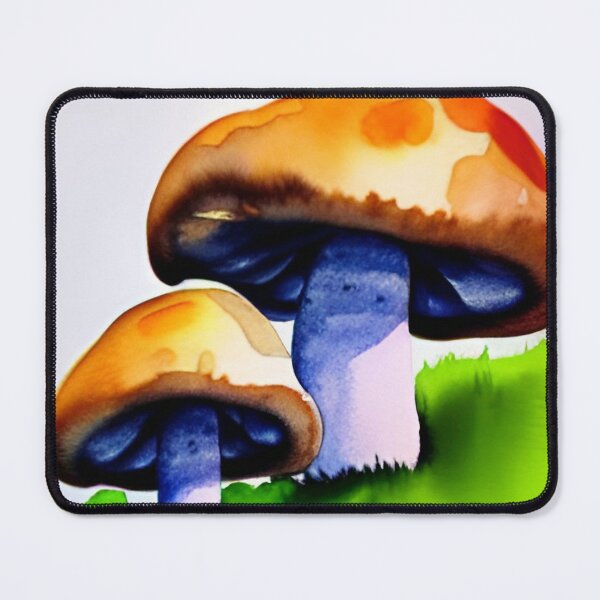 Item preview, Mushrooms watercolor painting designed and sold by Mirarima.