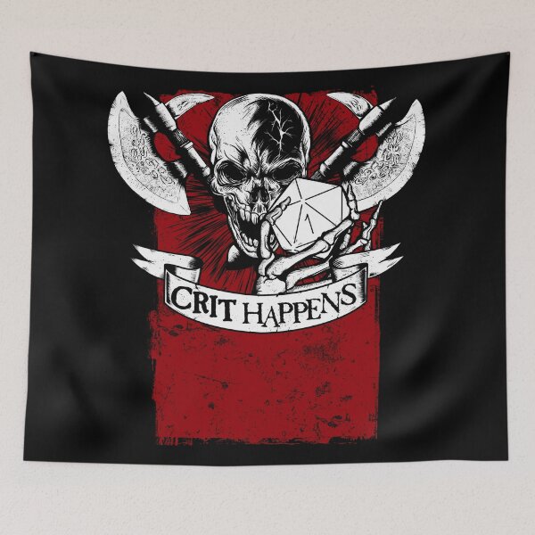 Item preview, Crit Happens designed and sold by SideQuest - Scribbled Chaos!.