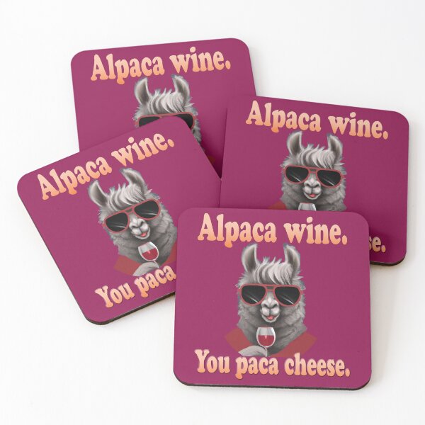 Item preview, Alpaca Wine You Paca Cheese designed and sold by Karen Simon.
