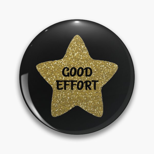 Item preview, Good Effort Gold Star Sticker designed and sold by Bododobird.