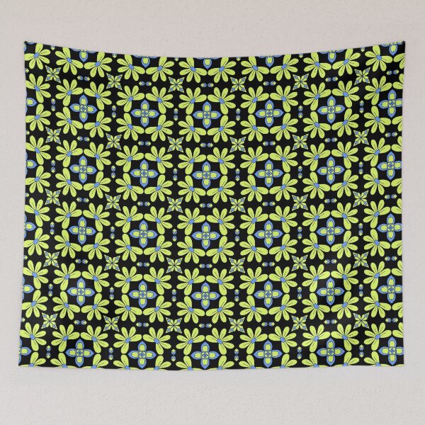 Item preview, Blue and Green Floral Pattern designed and sold by patternologyy.