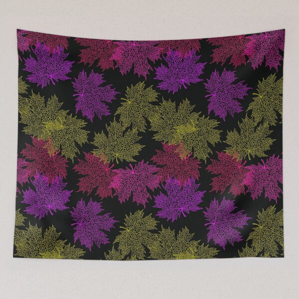 Item preview, Colorful Maple Leaves pattern - M18 designed and sold by Art-by-Geoff.