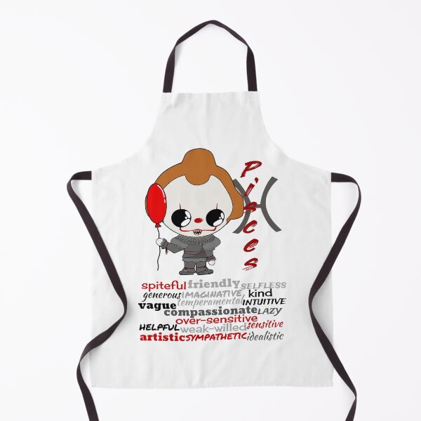 Item preview, Pisces Zodiac Horror Monster- funny, cute, february, march, sign, horoscope, creepy, thriller, movie, film, traits, balloon, clown, sewer, scary, killers, fiction, kawaii, chibi designed and sold by Bruh-llc.