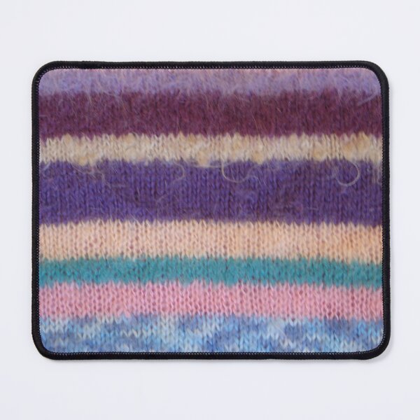 Item preview, fun vintage colorful stripes hand knitted designed and sold by pollywolly.
