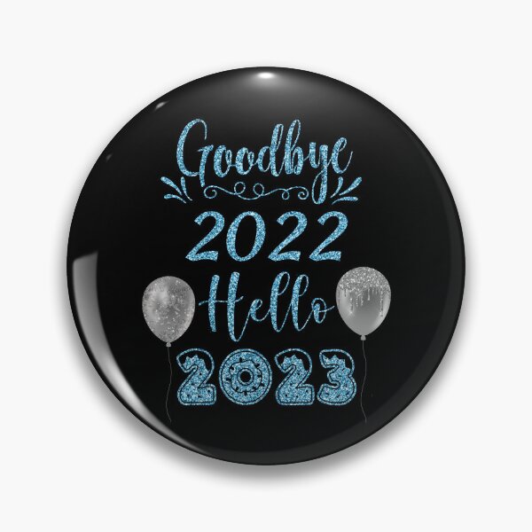 Item preview, Goodbye 2022 Hello 2023 Glitter Blue Balloons designed and sold by Karry-Pat.