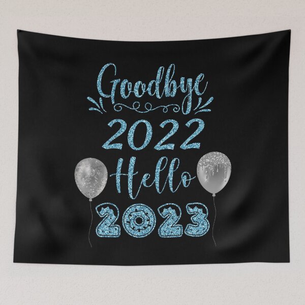 Item preview, Goodbye 2022 Hello 2023 Glitter Blue Balloons designed and sold by Karry-Pat.