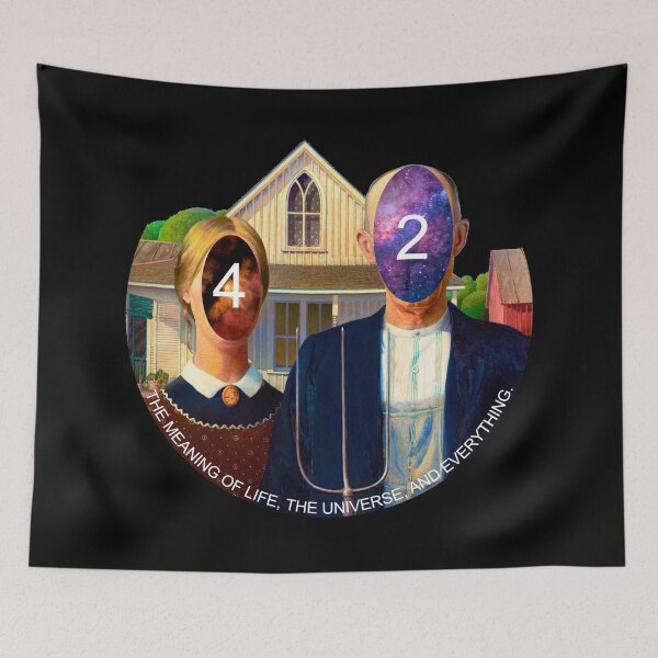 Item preview, The Meaning Of Life According To Douglas Adams designed and sold by Raven’s Wing Studio.