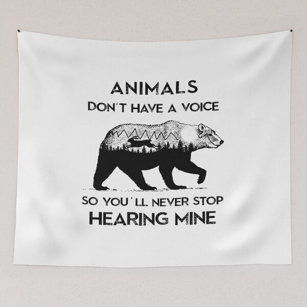 Item preview, Animals don't have a voice so you'll never stop hearing mine designed and sold by samer11.