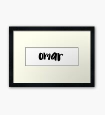 omar Framed Print