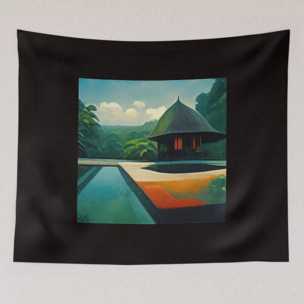 Item preview, Bali Landscape Illustration designed and sold by Alcaselzer.