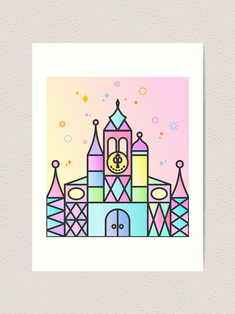 Disney Home Decor - It's a Small World Clock Tower - Walt Disney World Wall  Art Zip Pouch