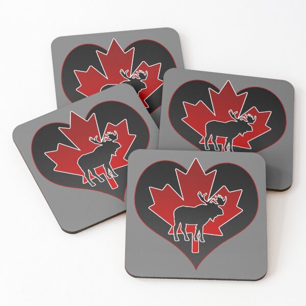 Item preview, Canada Maple Leaf Moose Heart designed and sold by artbyomega.