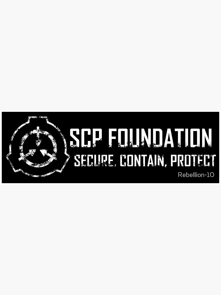 SCP Logo Black 3-inch Die-cut Sticker 