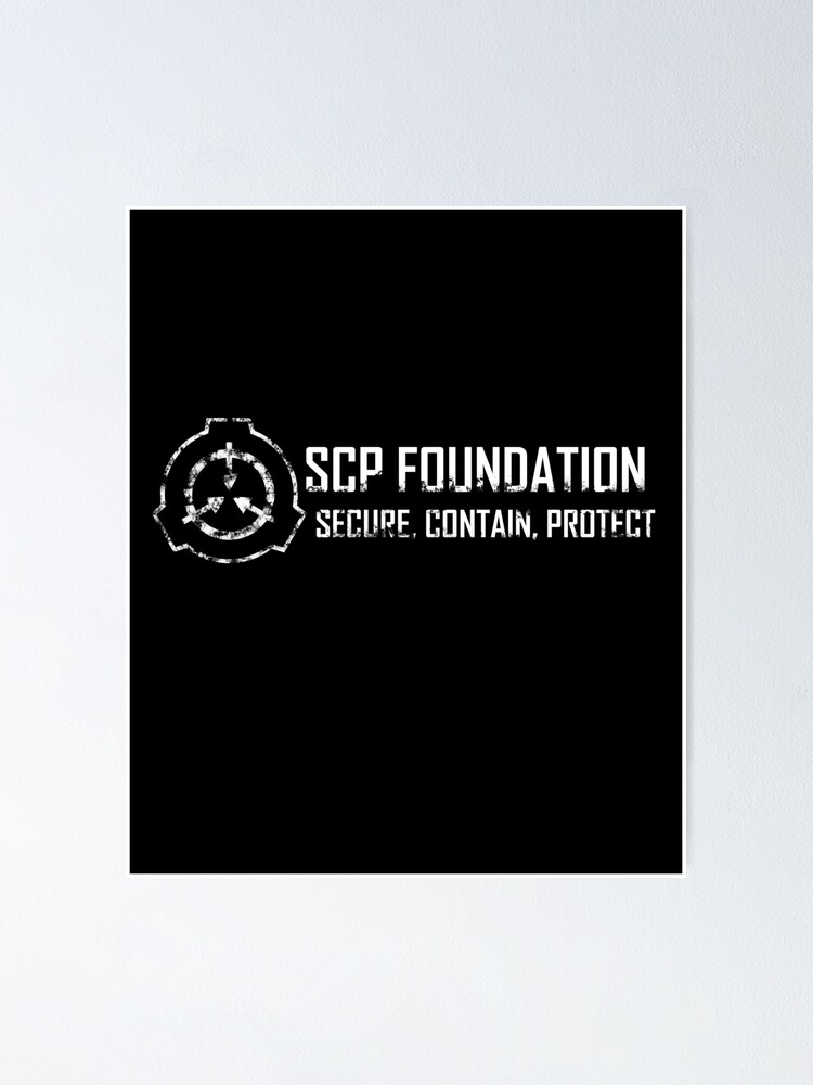 SCP logo Poster for Sale by AlmaFa123