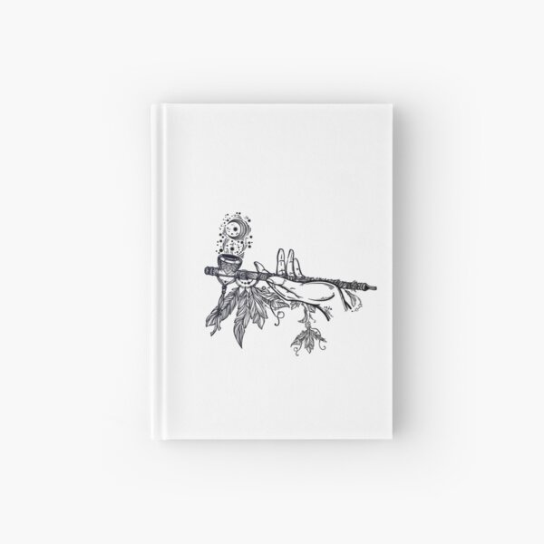 Peace Pipe Offering // Native American Art Hardcover Journal
