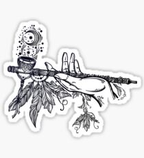 Peace Pipe Offering // Native American Art Sticker
