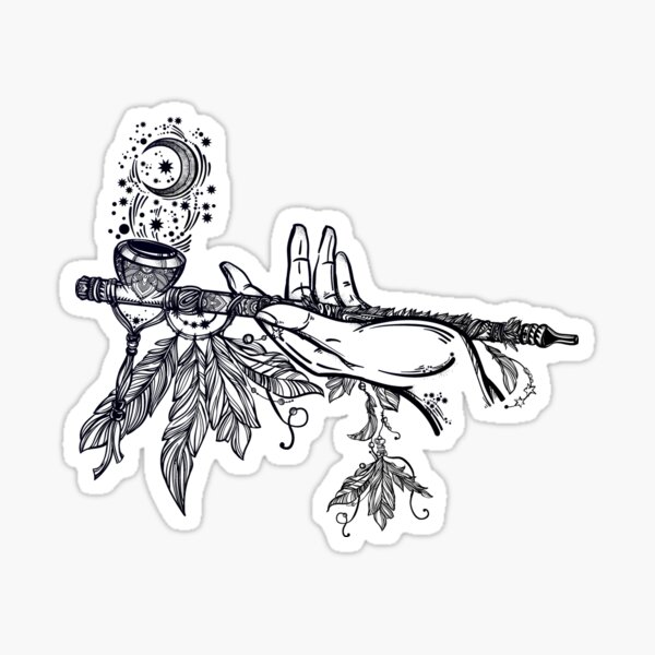 Item preview, Peace Pipe Offering // Native American Art designed and sold by Magnetic Pajama.