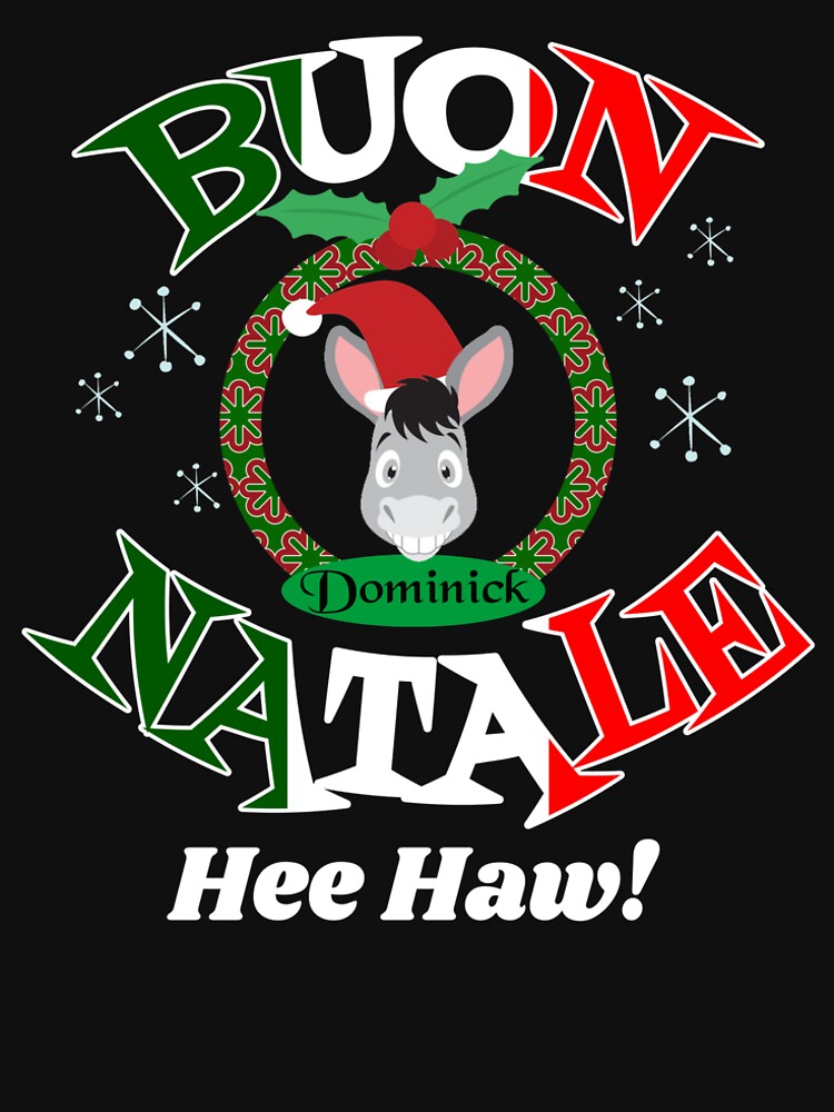 italian christmas donkey shirt