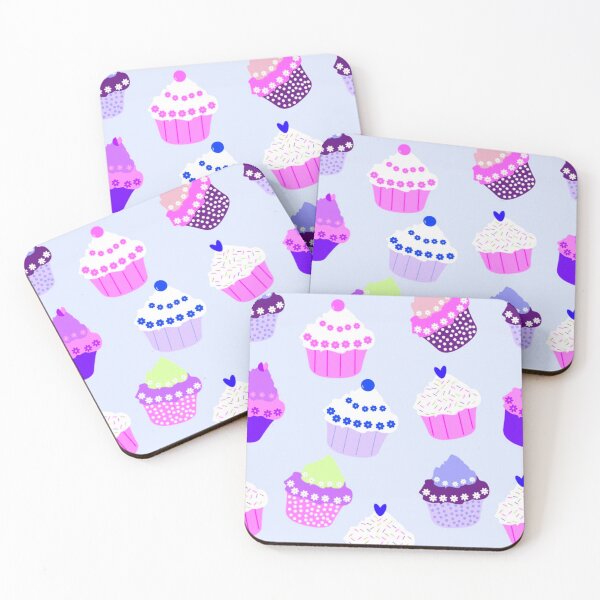 Item preview, Cupcake Pattern designed and sold by TotallyRetroArt.