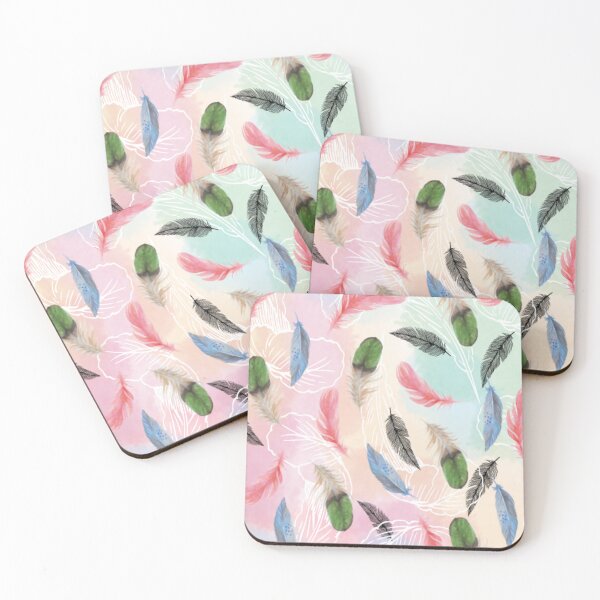 Item preview, Flying feathers pattern  designed and sold by Once Upon A Design .