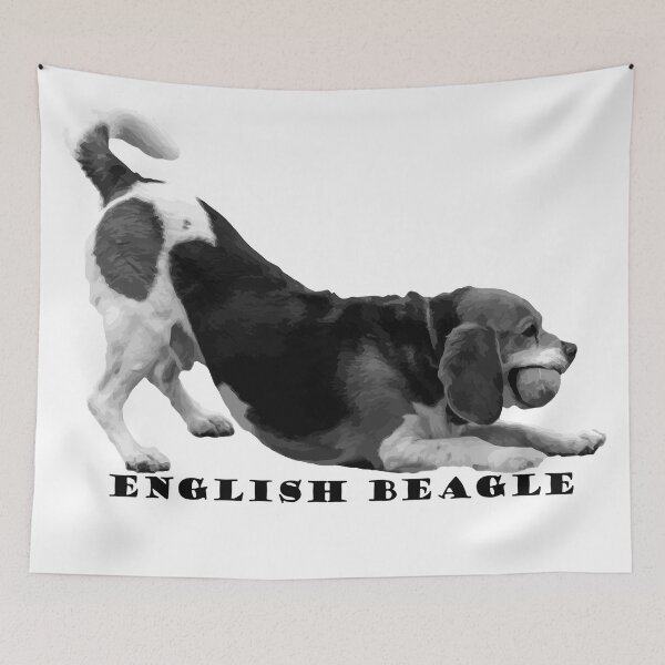 Item preview, English Beagle in Action: Greyscale Logo designed and sold by Alius Imago.