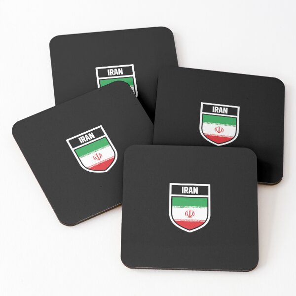 Item preview, Iran - national flag in coat of arms designed and sold by Mohja-Design.