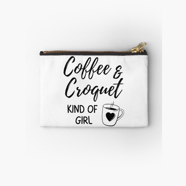 Item preview, Coffee & croquet kind of girl designed and sold by TheGreenGoat.