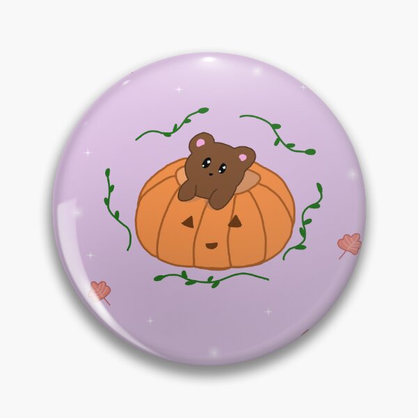 Item preview, kawaii bear in pumpkin designed and sold by Moon-Flwr.