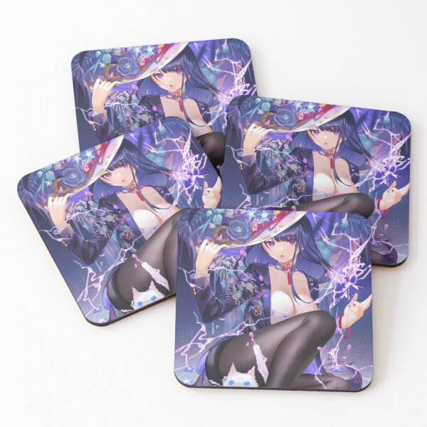 Item preview, Raiden Shogun, bruja eléctrica, Genshin Impact designed and sold by genshinwaifus.