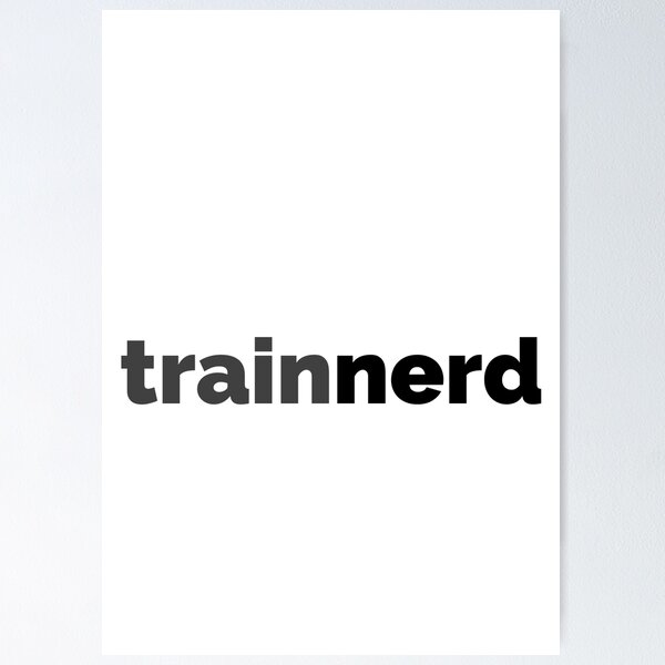 Item preview, Train nerd train railway nerd roads designed and sold by frikitren.