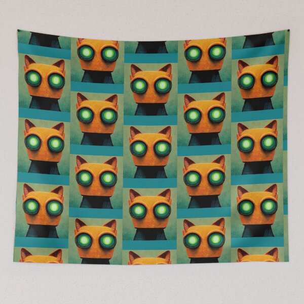 Item preview, Sox The Robocat In Ai World designed and sold by AhmetOynakSho.