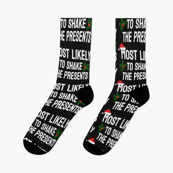 Item preview, MOST LIKELY TO SHAKE THE PRESENTS designed and sold by leicha.