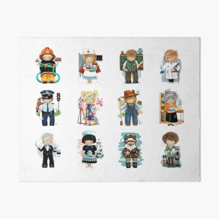 Occupations & Vocations Art Board Print