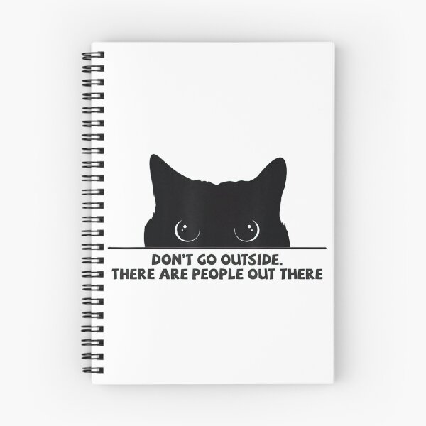 Item preview, Shy Cat Dont Go Outside There Are People Out There T-Shirt designed and sold by OnlyouO.