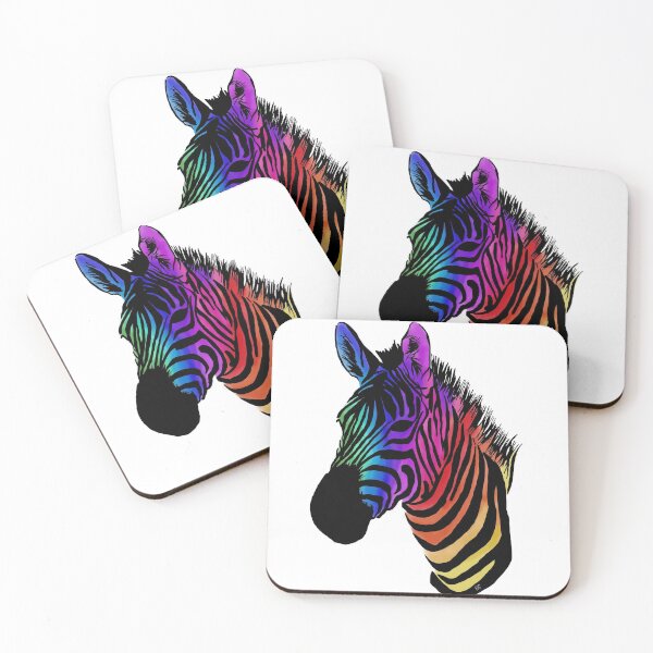 Item preview, Rainbow Zebra designed and sold by ArtByEmilie.