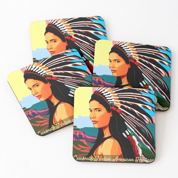 Item preview, Celebrate Native American Heritage, Beautiful Native Woman designed and sold by LoveAudra.