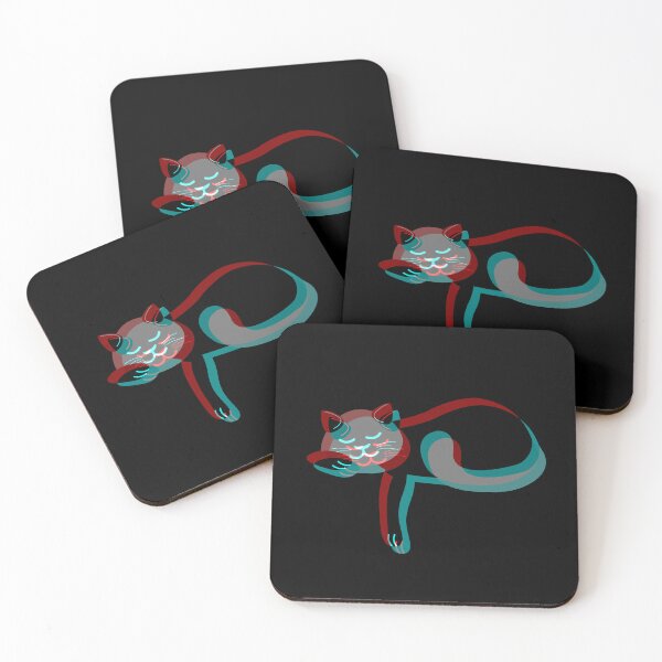 Item preview, Stereoscopic Cat | Anaglyph Effect | 3d Glasses designed and sold by Fluffy-Vectors.