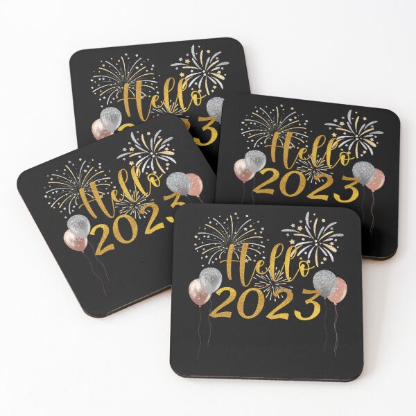 Item preview, Hello 2023 Glitter Balloons Fireworks designed and sold by Karry-Pat.