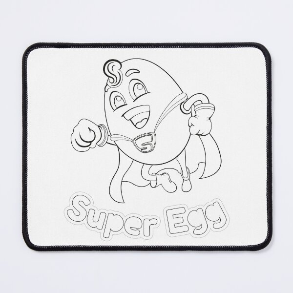 Item preview, Black and White Super Hero Egg Illustration for coloring. Ideal for educational and nutritional materialsBlack and White Super Hero Egg Illustration for coloring designed and sold by LucianoCosmo.