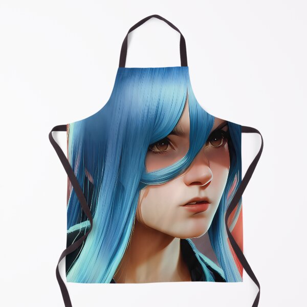 Item preview, Hermosa chica con cabello largo azul designed and sold by Artaverse.