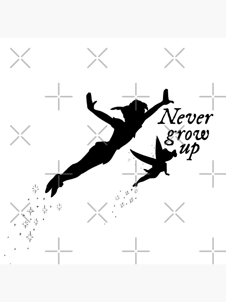 Peter and Tinkerbell Never Grow Up Greeting Card