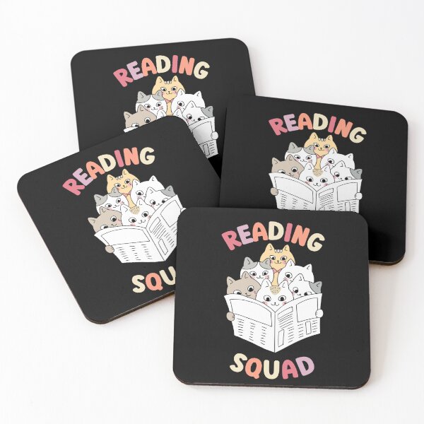 Item preview, Cats reading squad  designed and sold by DottedLinePrint.