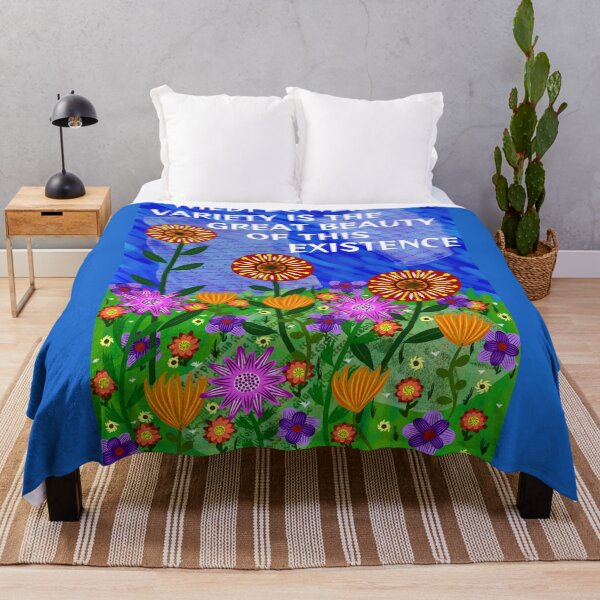 Item preview, Radical Feminist Humanist Quote - Wildflower Variety Is Teh Great Beauty Fo This Existence designed and sold by LethalPixieDust.