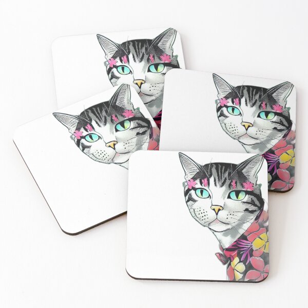 Item preview, Hawaiian Cat designed and sold by OlympicsMerch.