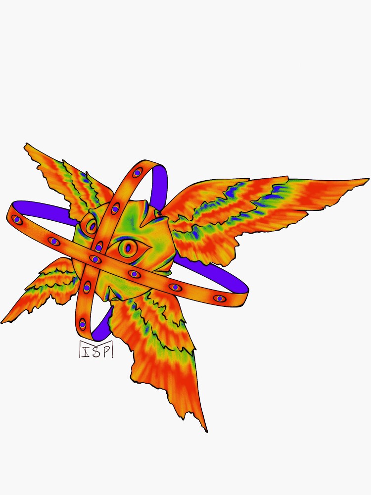 "Rainbow Biblically Accurate Angel Sphere" Sticker for Sale by MageISP