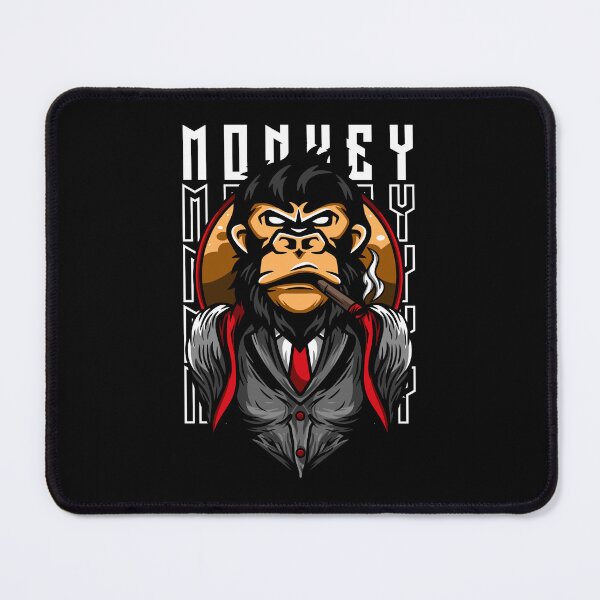 Item preview, Monkey With Cigarette Art Design Draw Street Art designed and sold by BK-Fishing.