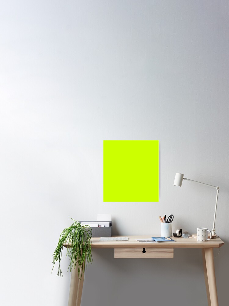 Bright green lime neon color | Art Print