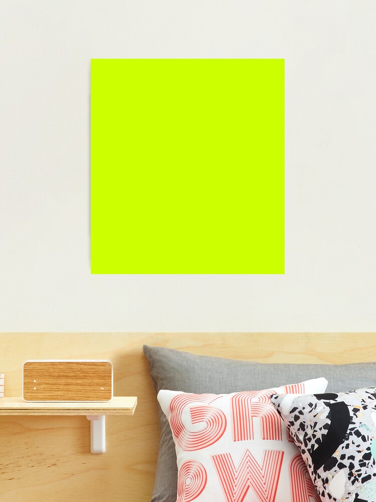 Bright green lime neon color | Photographic Print