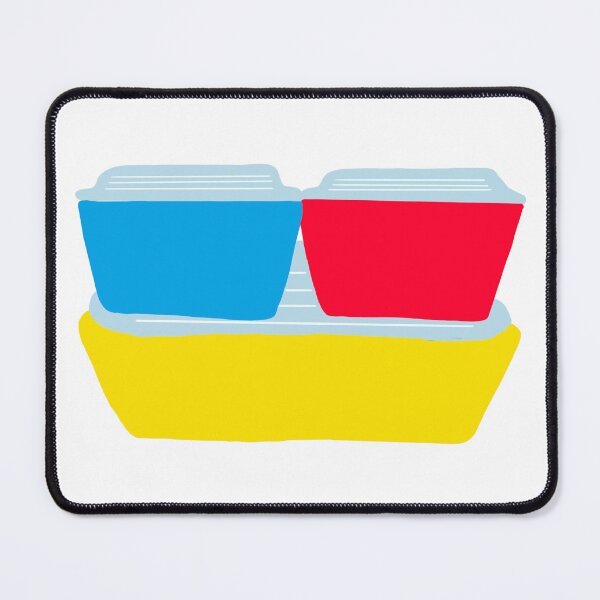 Item preview, Vintage Pyrex Primary Colors Rainbow Refrigerator Set designed and sold by Mblairphoto.